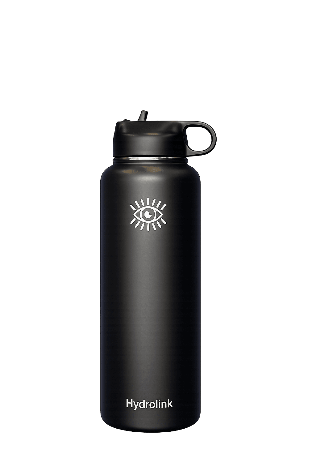 HydroLink 40oz insulated stainless steel bottle in matte black